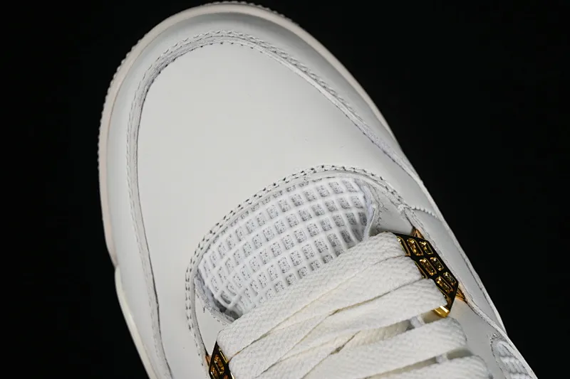 All categories Air Jordan Jordan series basketball shoes Air Jordan 4 Air Jordan 4 Retro "Metallic Gold" AJ4 Joe 4 meters white gold AQ9129-170